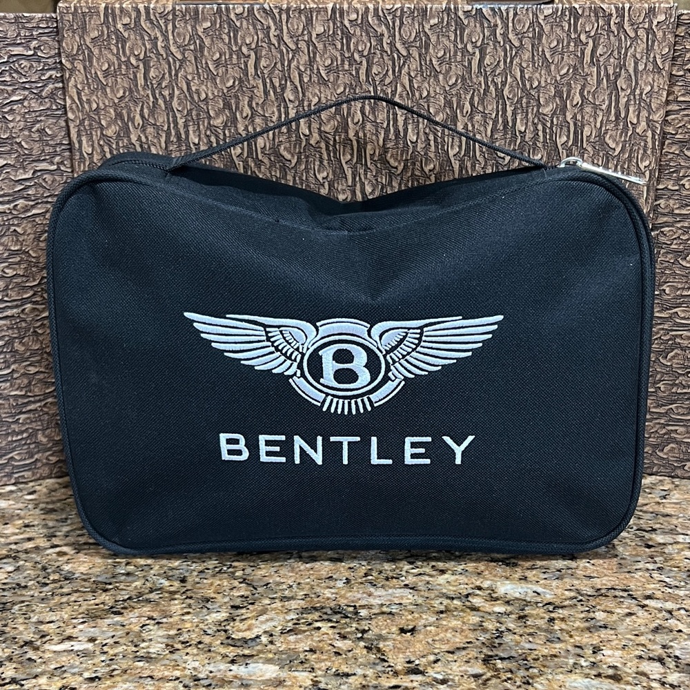 Bentley logo men’s Black multi use hand Bag/case, travel toiletry, etc
